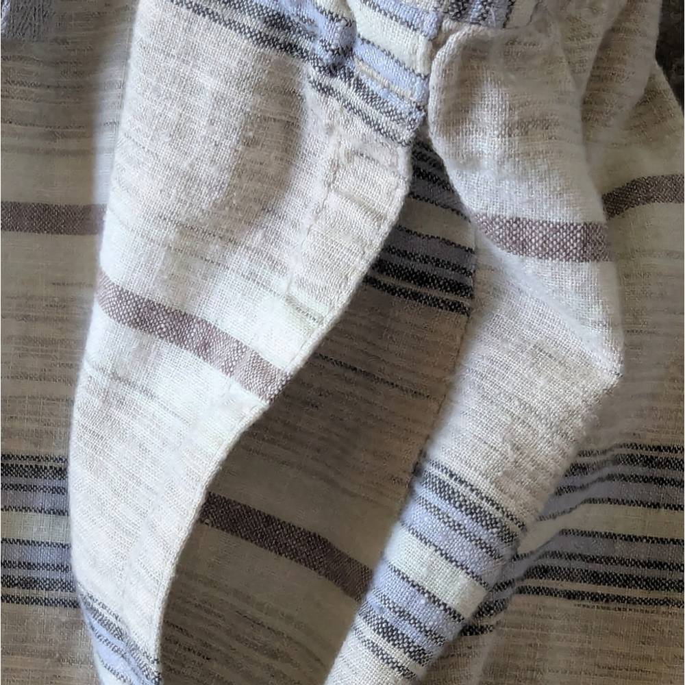 Patagonia Island Hemp Baggies Shorts | 3" Inseam | Striped Boho Neutral Sz S - Picture 11 of 12